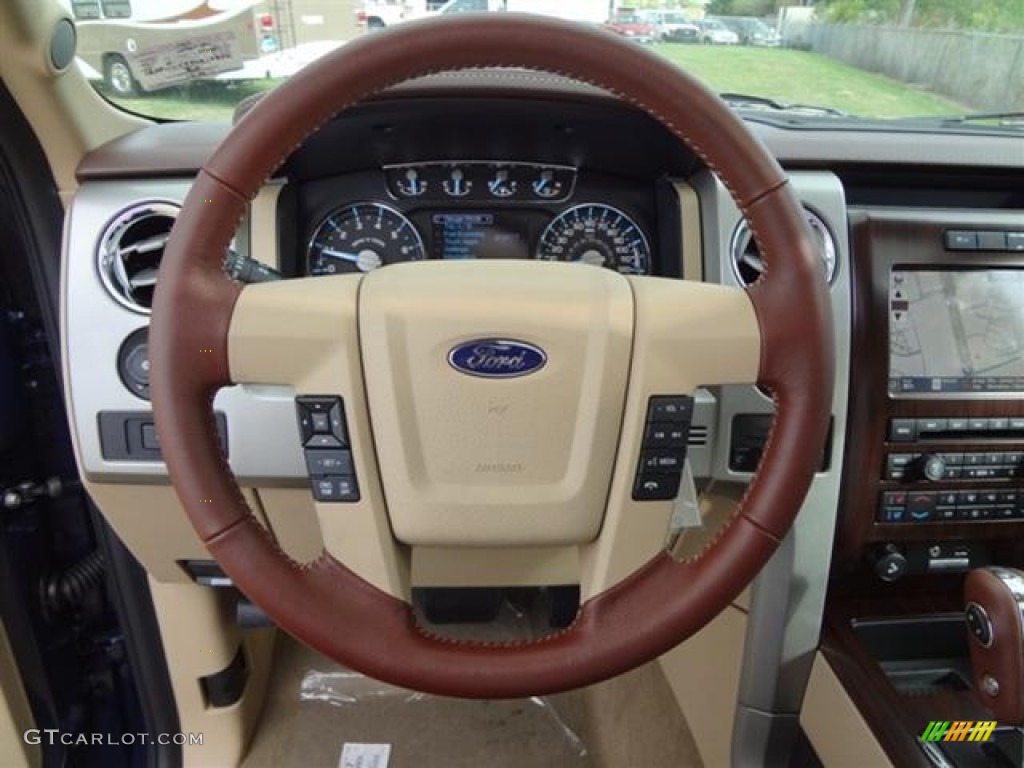 2011 F150 King Ranch SuperCrew - Dark Blue Pearl Metallic / Chaparral Leather photo #23