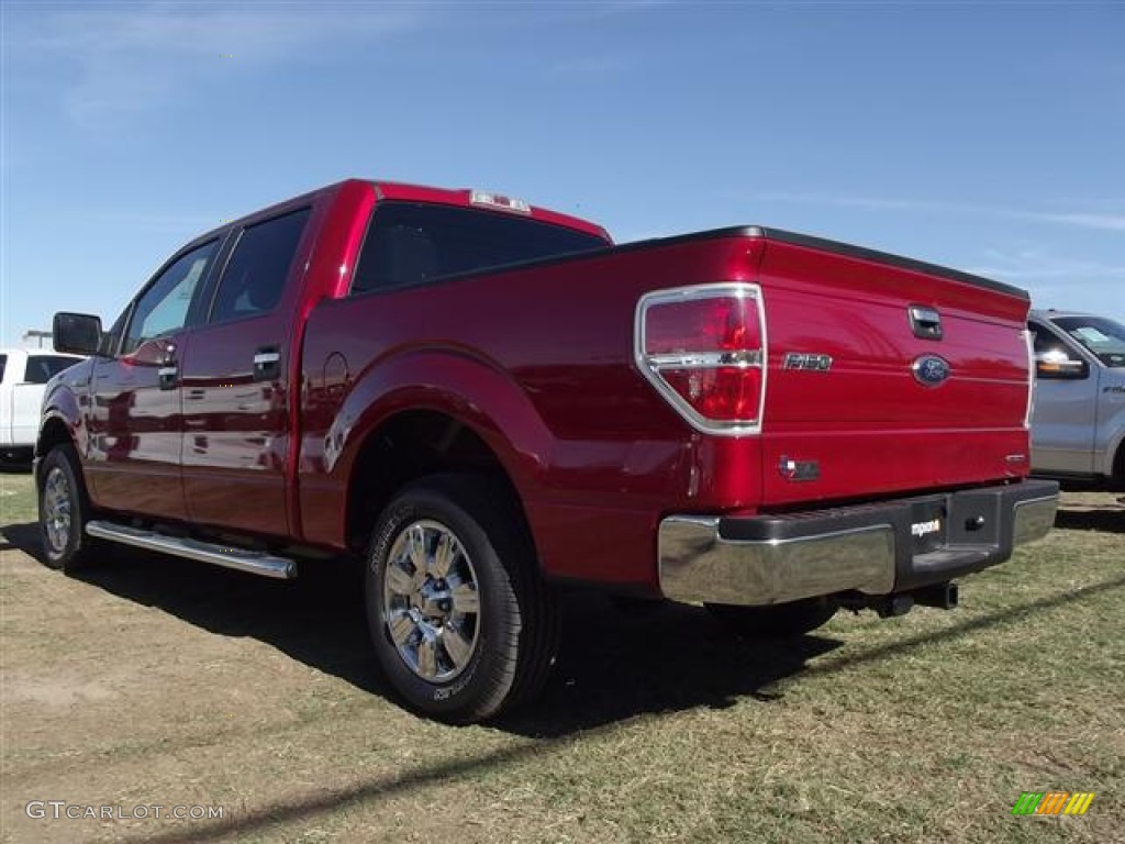 2011 F150 XLT SuperCrew - Red Candy Metallic / Steel Gray photo #5