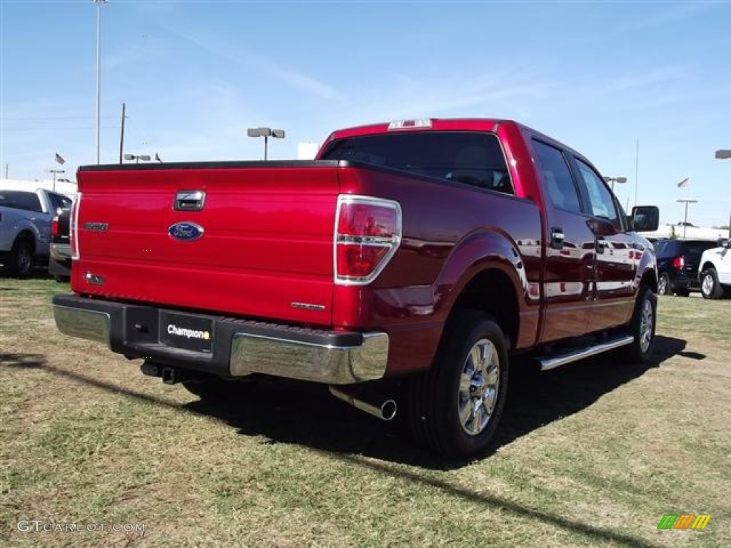 2011 F150 XLT SuperCrew - Red Candy Metallic / Steel Gray photo #7