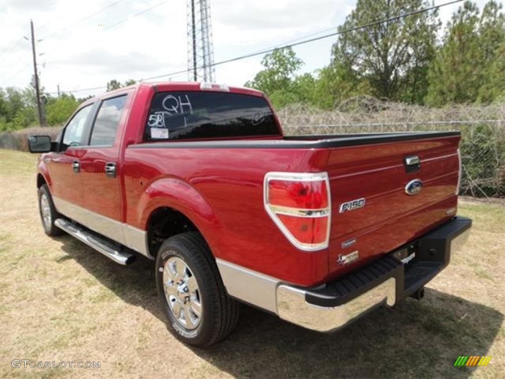 2011 F150 XLT SuperCrew - Red Candy Metallic / Steel Gray photo #5