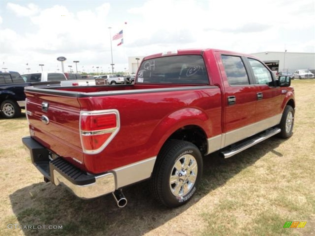 2011 F150 XLT SuperCrew - Red Candy Metallic / Steel Gray photo #7