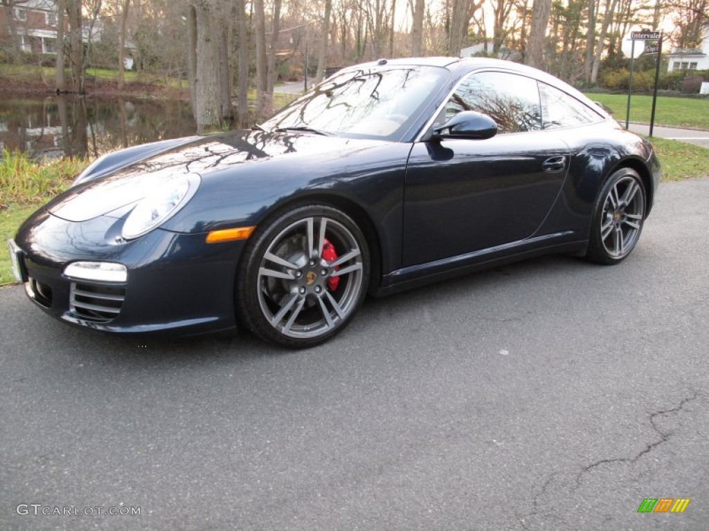 2011 911 Targa 4S - Dark Blue Metallic / Natural Brown photo #1