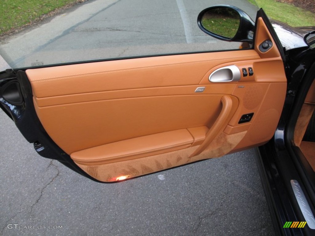 2011 Porsche 911 Targa 4S Natural Brown Door Panel Photo #57371741