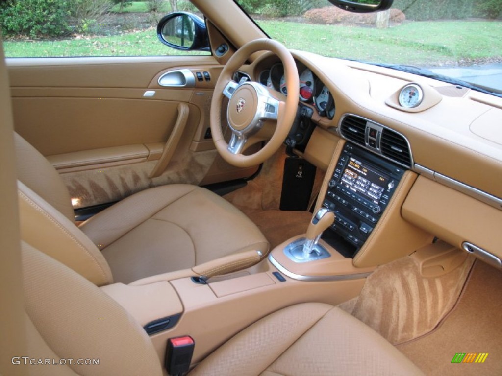 2011 Porsche 911 Targa 4S Natural Brown Dashboard Photo #57371768