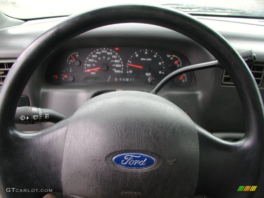 2003 Ford F350 Super Duty XL Regular Cab 4x4 Commercial Medium Flint Steering Wheel Photo #57373697
