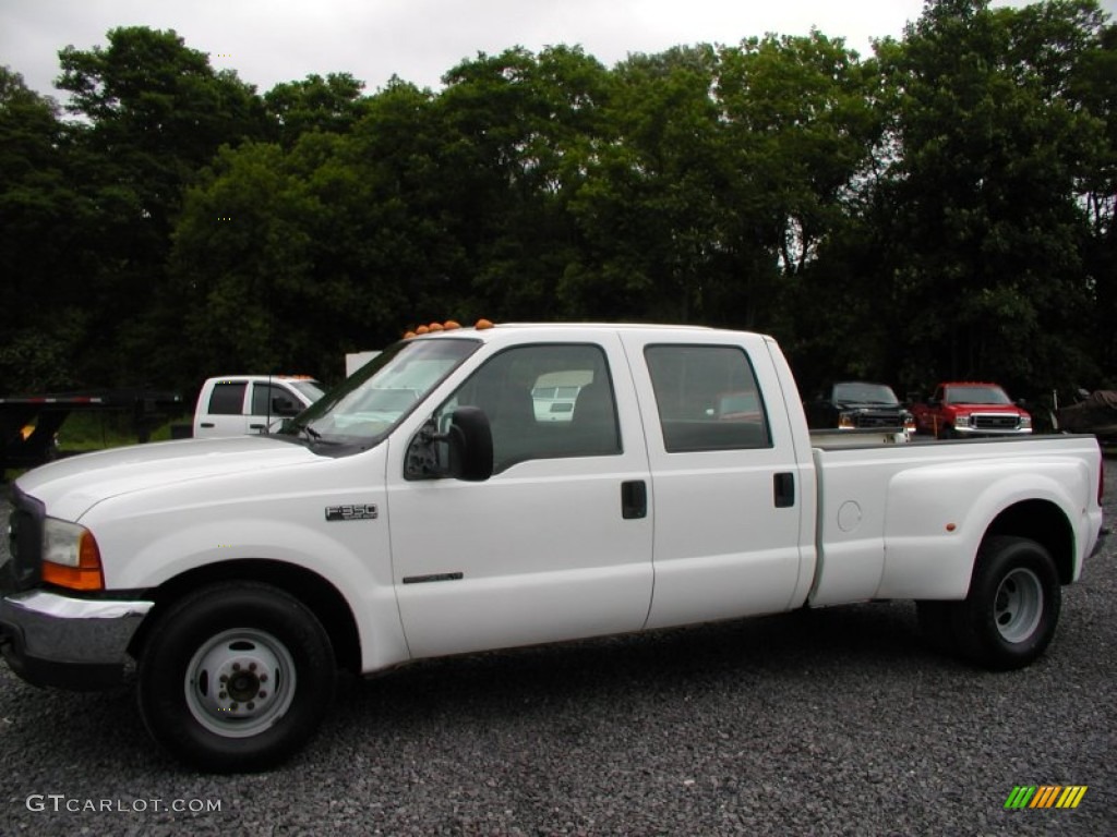 2000 F350 Super Duty XL Crew Cab Dually - Oxford White / Medium Graphite photo #8