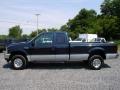 2004 True Blue Metallic Ford F250 Super Duty XLT SuperCab 4x4  photo #3