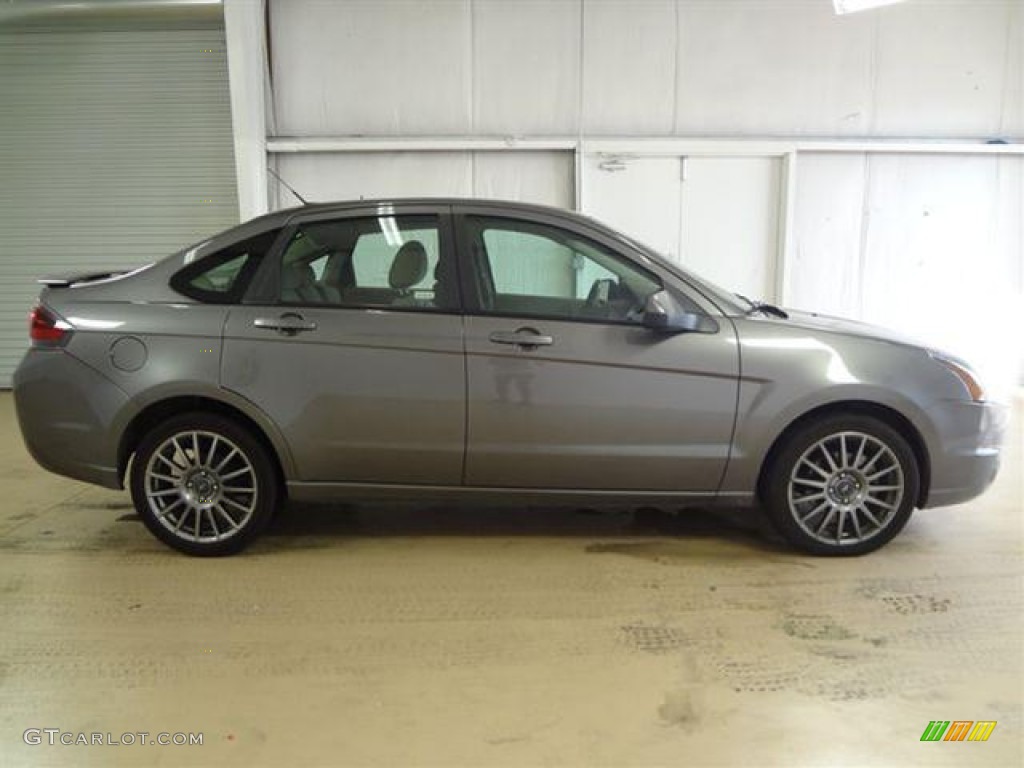 2010 Focus SES Sedan - Sterling Grey Metallic / Medium Stone photo #4