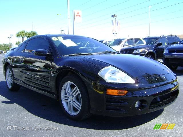 2005 Eclipse GT Coupe - Machine Green Metallic / Midnight photo #7