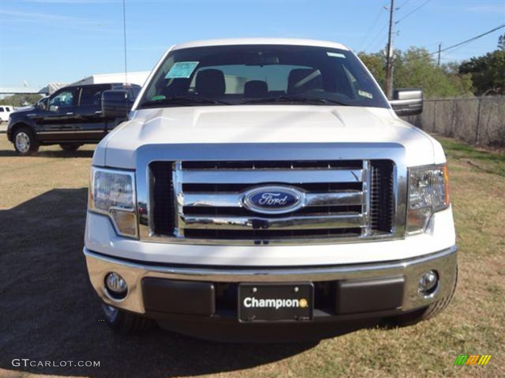 2011 F150 XLT SuperCab - Oxford White / Steel Gray photo #3