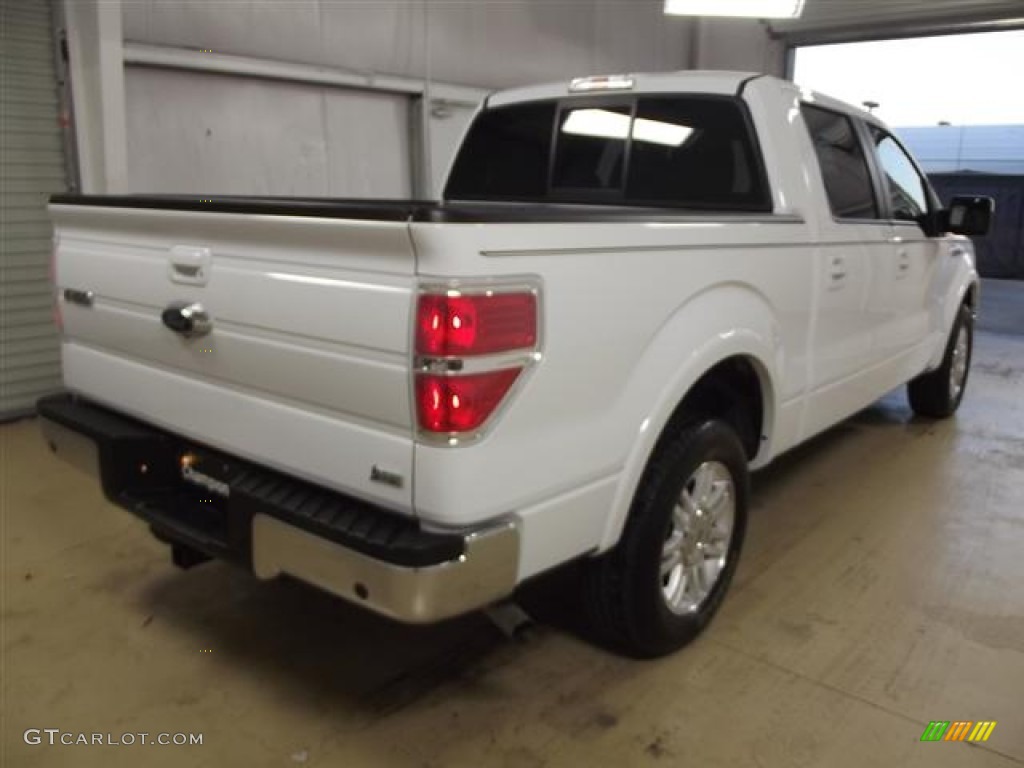 2010 F150 Lariat SuperCrew - Oxford White / Black photo #4