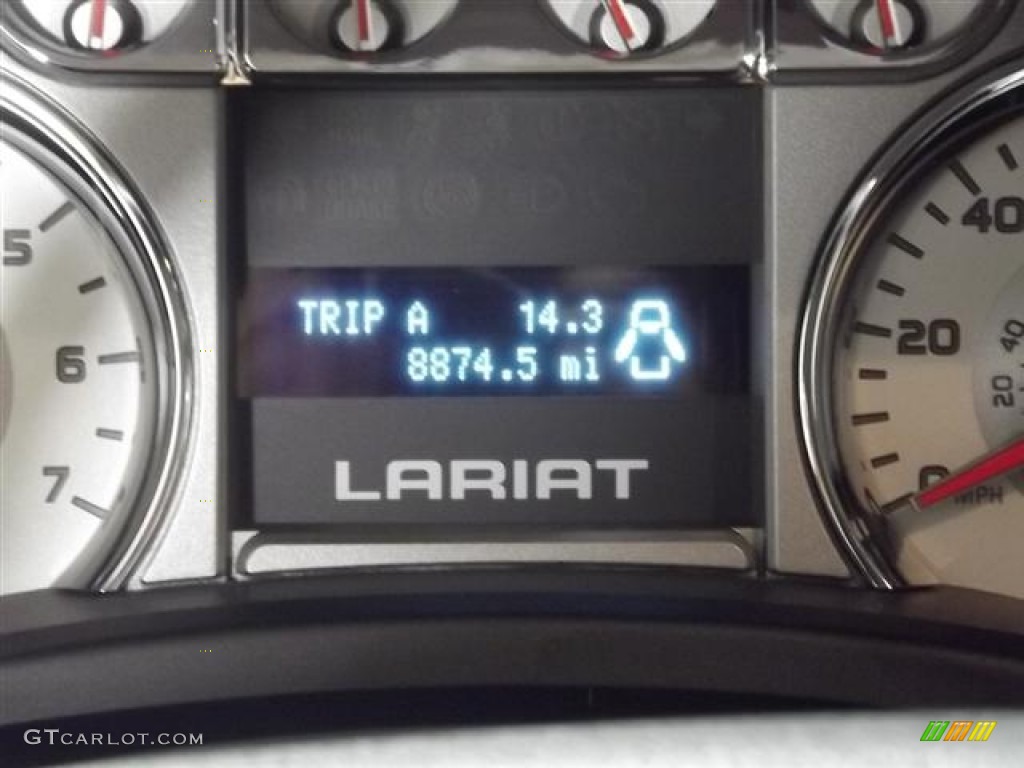2010 F150 Lariat SuperCrew - Oxford White / Black photo #18