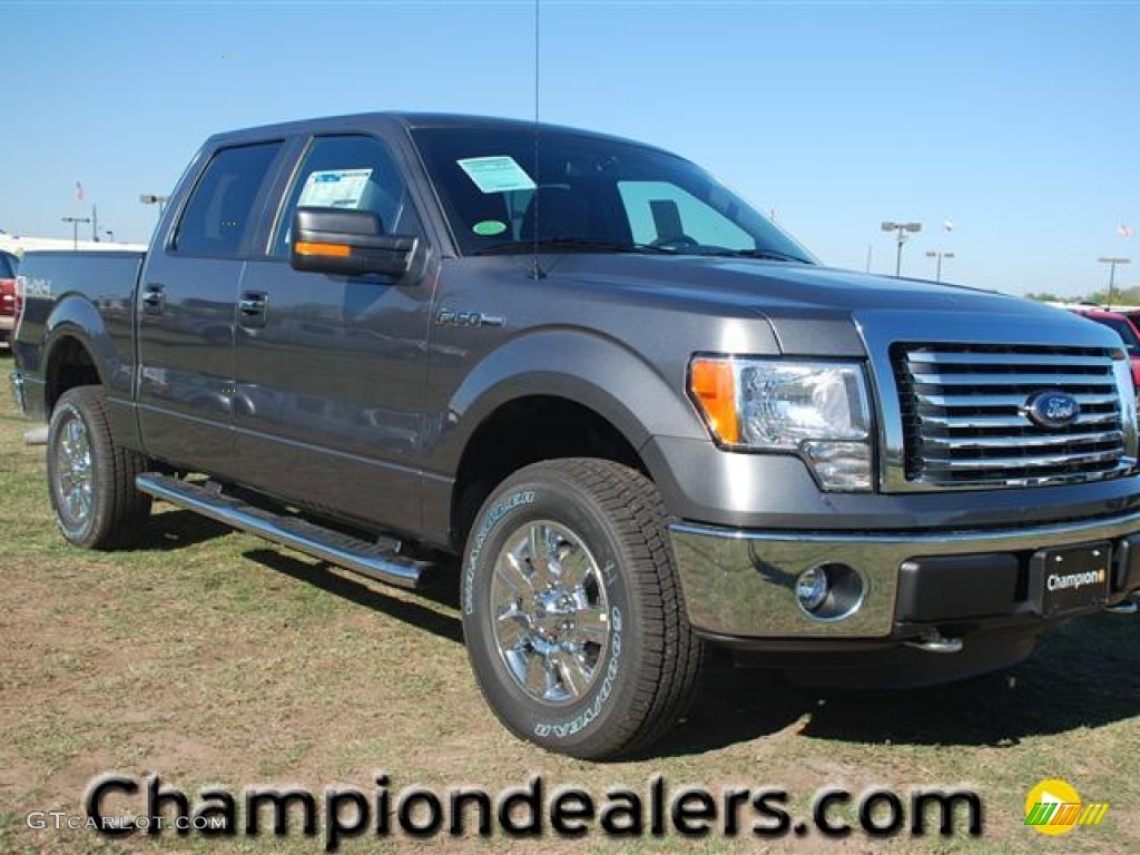 2011 F150 XLT SuperCrew 4x4 - Sterling Grey Metallic / Steel Gray photo #1