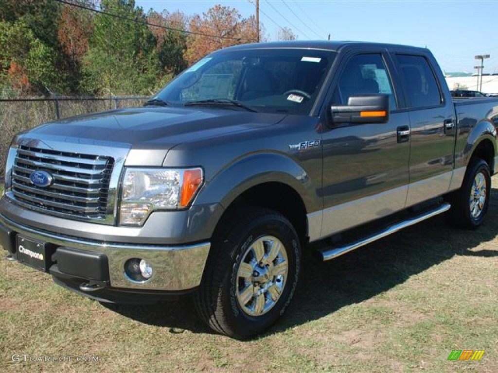 2011 F150 XLT SuperCrew 4x4 - Sterling Grey Metallic / Steel Gray photo #3