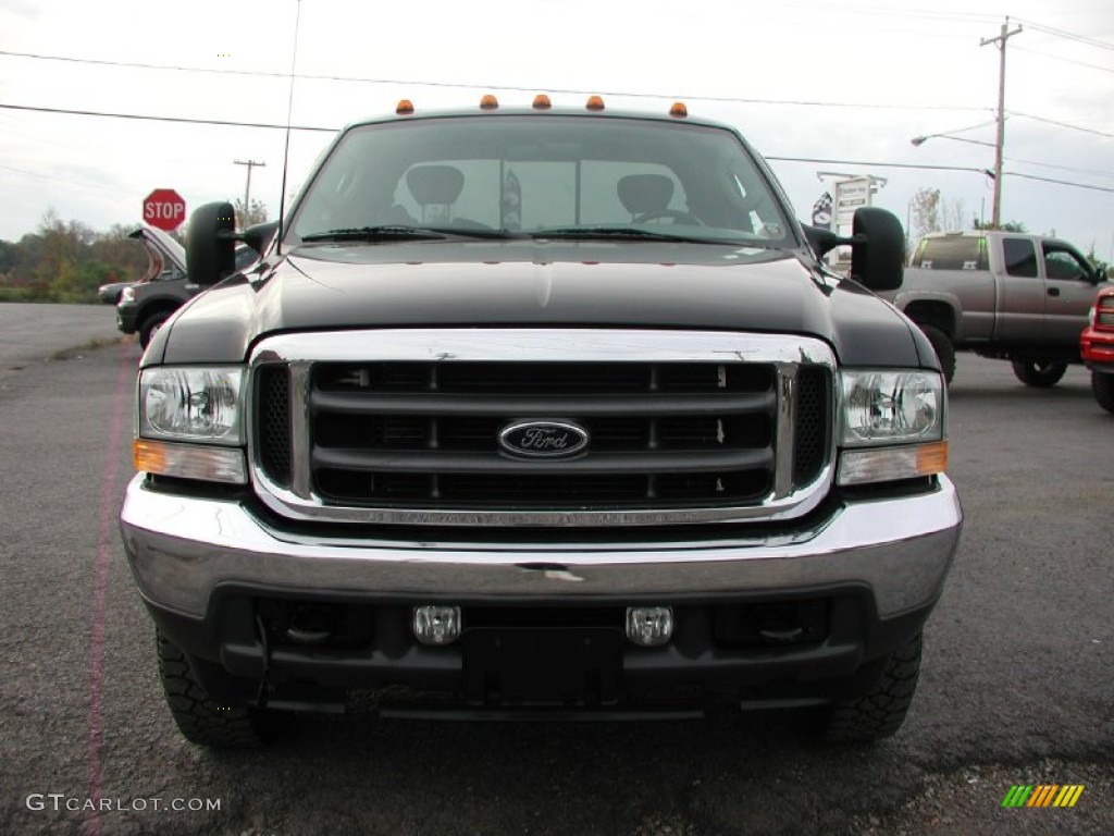 2003 F250 Super Duty XLT SuperCab 4x4 - Black / Medium Flint Grey photo #19