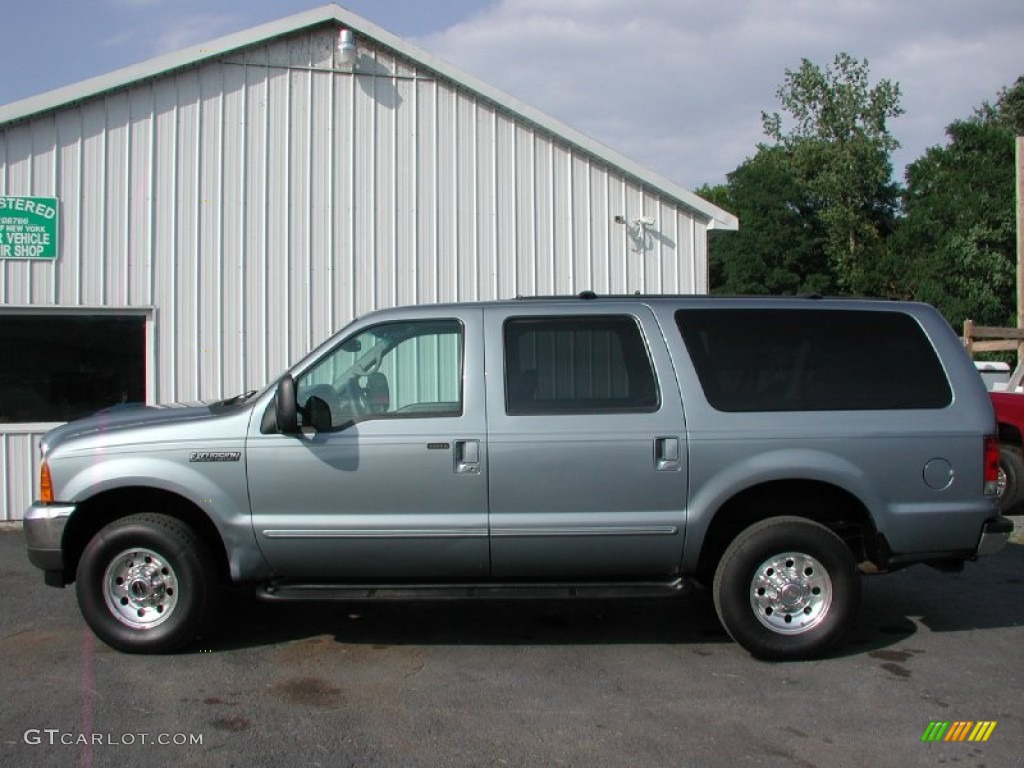 2000 Excursion XLT 4x4 - Medium Steel Blue Metallic / Medium Graphite photo #3