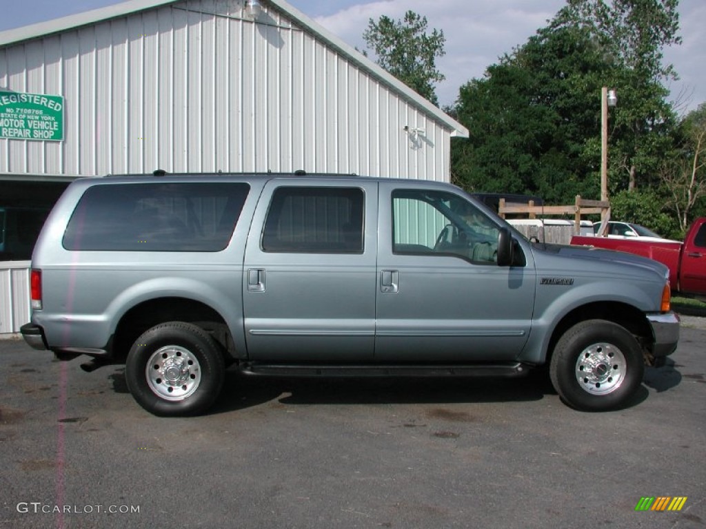 2000 Excursion XLT 4x4 - Medium Steel Blue Metallic / Medium Graphite photo #9