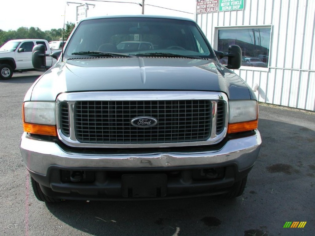 2000 Excursion XLT 4x4 - Medium Steel Blue Metallic / Medium Graphite photo #12