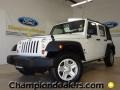 Stone White 2009 Jeep Wrangler Unlimited X