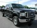 Black 2007 Ford F350 Super Duty XLT Crew Cab 4x4