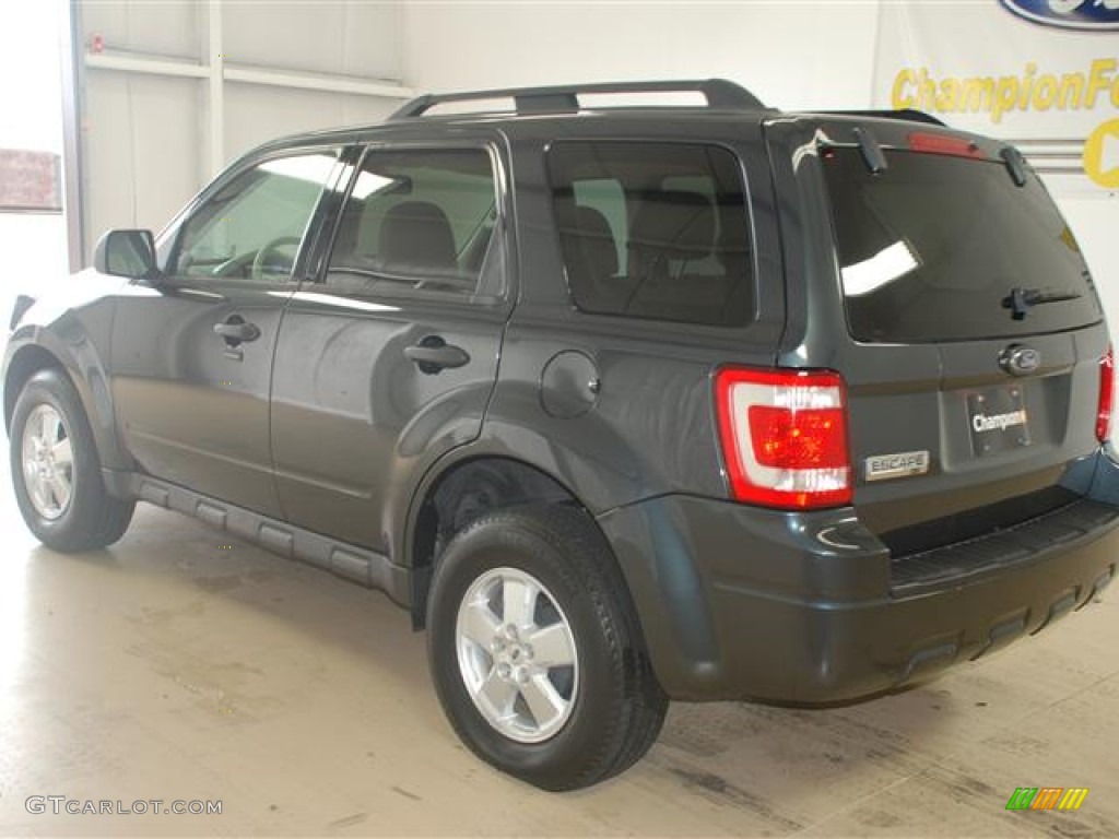 2009 Escape XLT V6 - Black Pearl Slate Metallic / Camel photo #6