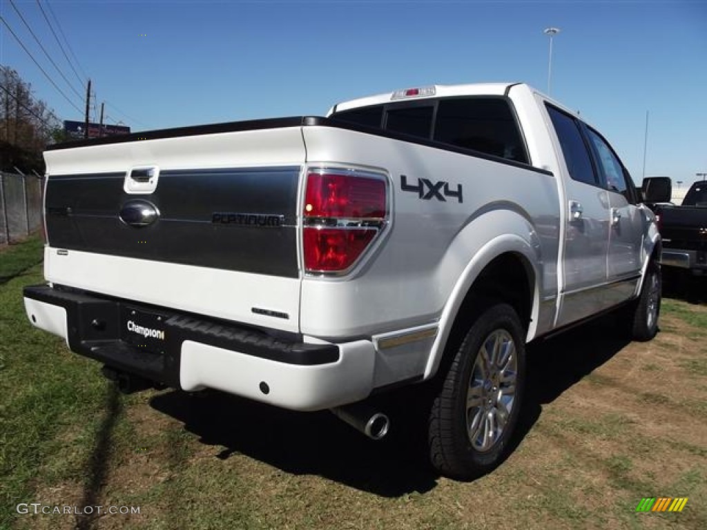 2011 F150 Platinum SuperCrew 4x4 - White Platinum Metallic Tri-Coat / Sienna Brown/Black photo #6