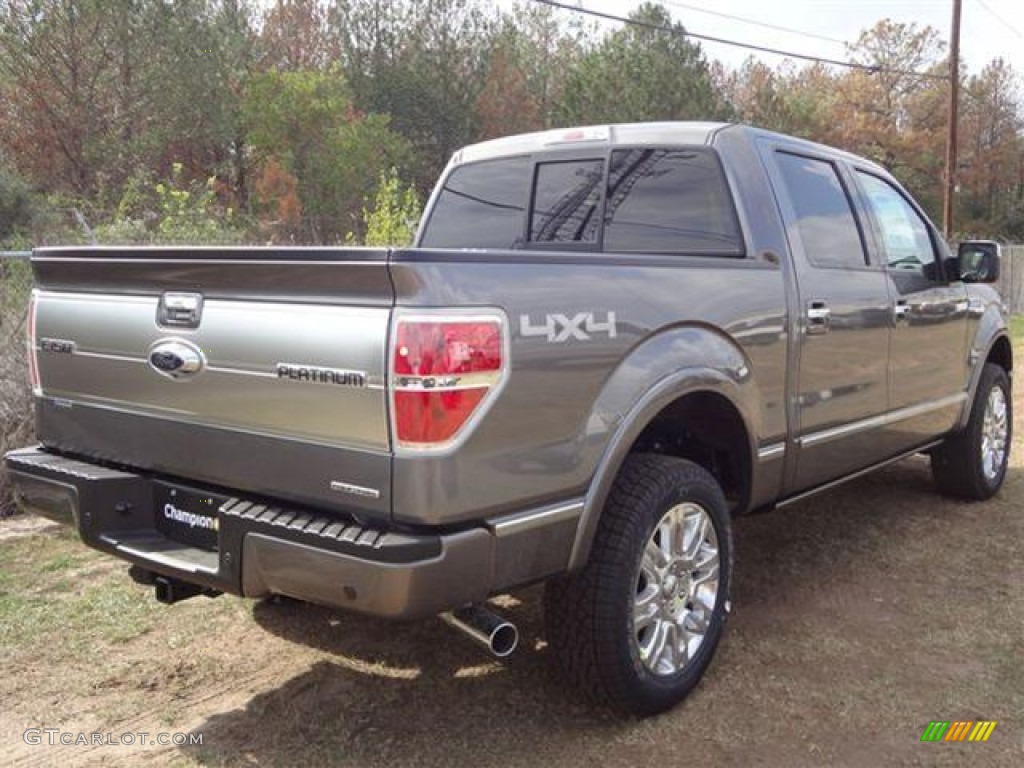 2011 F150 Platinum SuperCrew 4x4 - Sterling Grey Metallic / Sienna Brown/Black photo #7