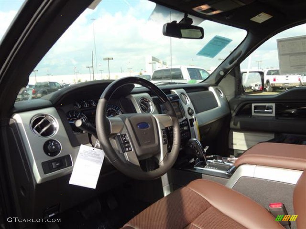 2011 F150 Platinum SuperCrew 4x4 - Sterling Grey Metallic / Sienna Brown/Black photo #14