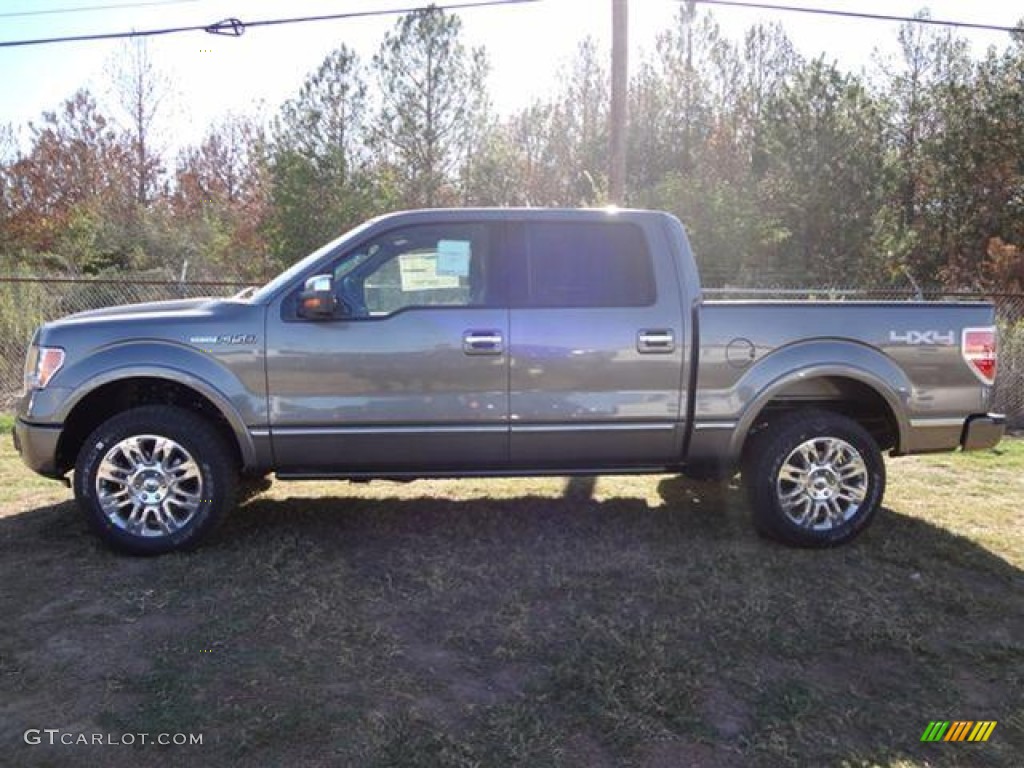 2011 F150 Platinum SuperCrew 4x4 - Sterling Grey Metallic / Sienna Brown/Black photo #5