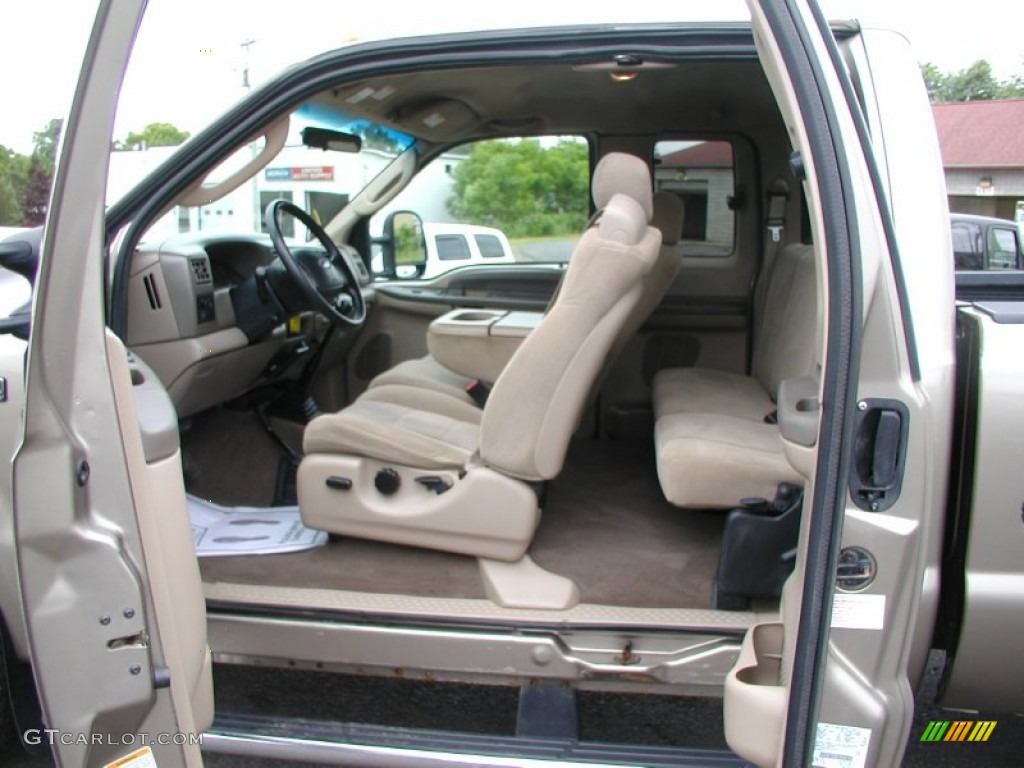 Medium Parchment Interior 2004 Ford F350 Super Duty XLT SuperCab 4x4 Dually Photo #57381281