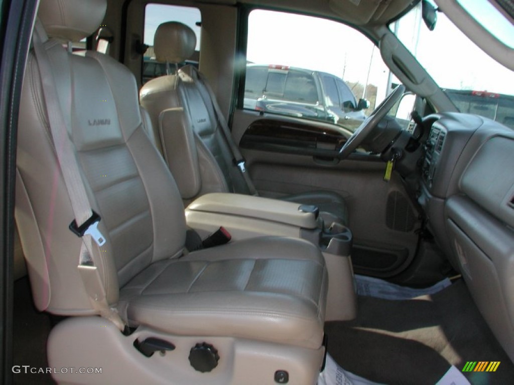2003 F350 Super Duty Lariat SuperCab 4x4 - Dark Highland Green Metallic / Medium Parchment photo #43