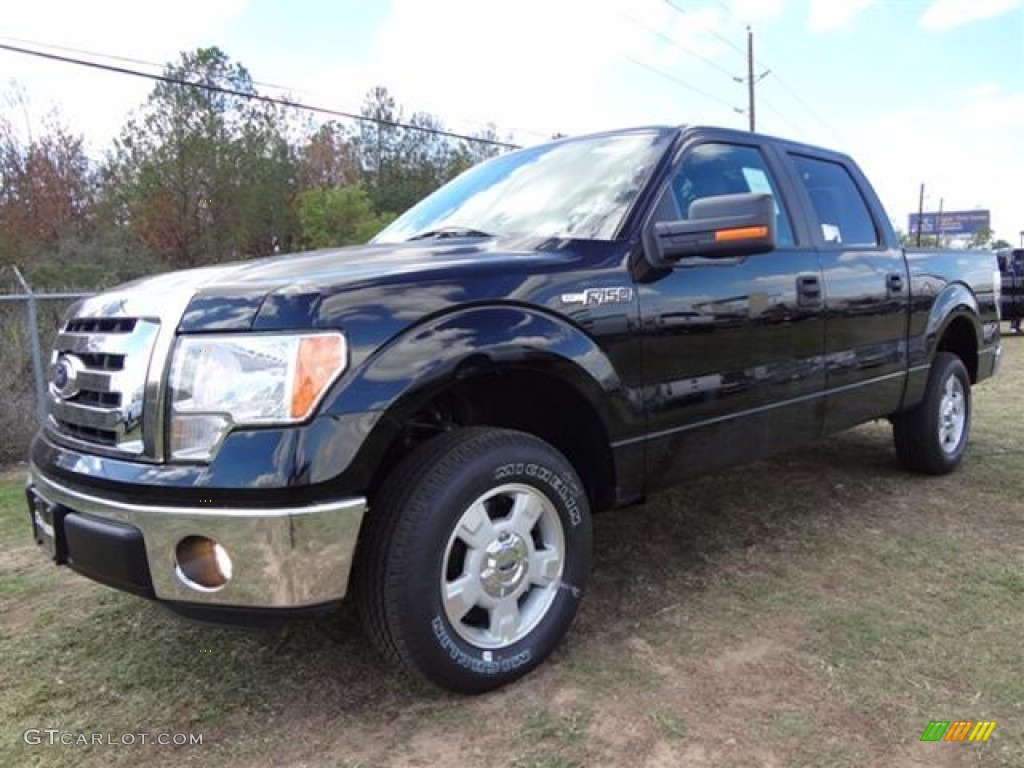 2011 F150 XLT SuperCrew - Ebony Black / Steel Gray photo #3