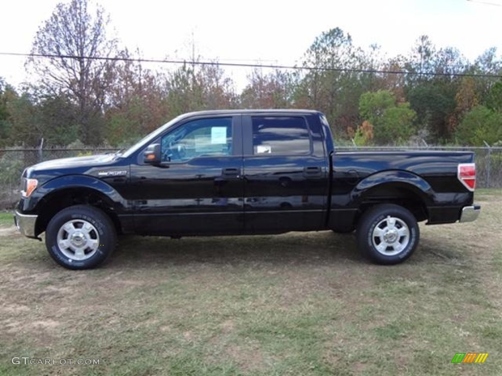 2011 F150 XLT SuperCrew - Ebony Black / Steel Gray photo #4