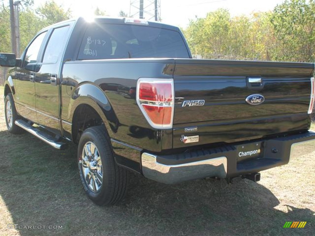 2011 F150 XLT SuperCrew - Ebony Black / Steel Gray photo #4