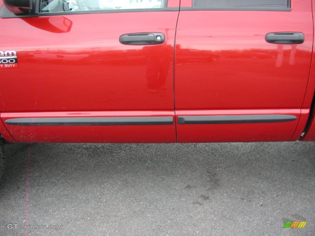 2007 Ram 3500 SLT Quad Cab 4x4 Dually - Inferno Red Crystal Pearl / Medium Slate Gray photo #27