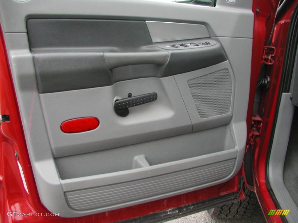 2007 Ram 3500 SLT Quad Cab 4x4 Dually - Inferno Red Crystal Pearl / Medium Slate Gray photo #45