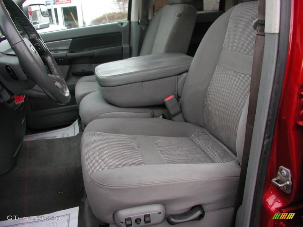 2007 Ram 3500 SLT Quad Cab 4x4 Dually - Inferno Red Crystal Pearl / Medium Slate Gray photo #47