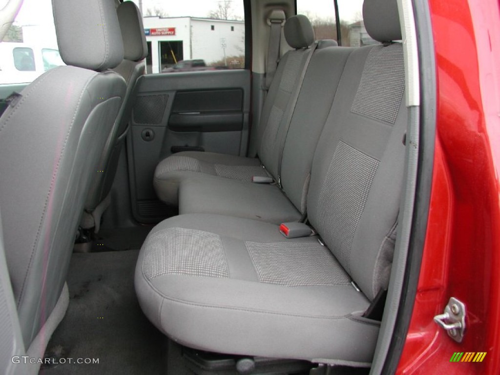 2007 Ram 3500 SLT Quad Cab 4x4 Dually - Inferno Red Crystal Pearl / Medium Slate Gray photo #61