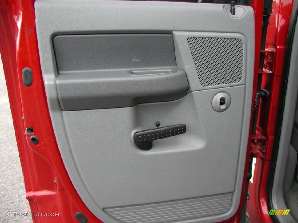 2007 Ram 3500 SLT Quad Cab 4x4 Dually - Inferno Red Crystal Pearl / Medium Slate Gray photo #62