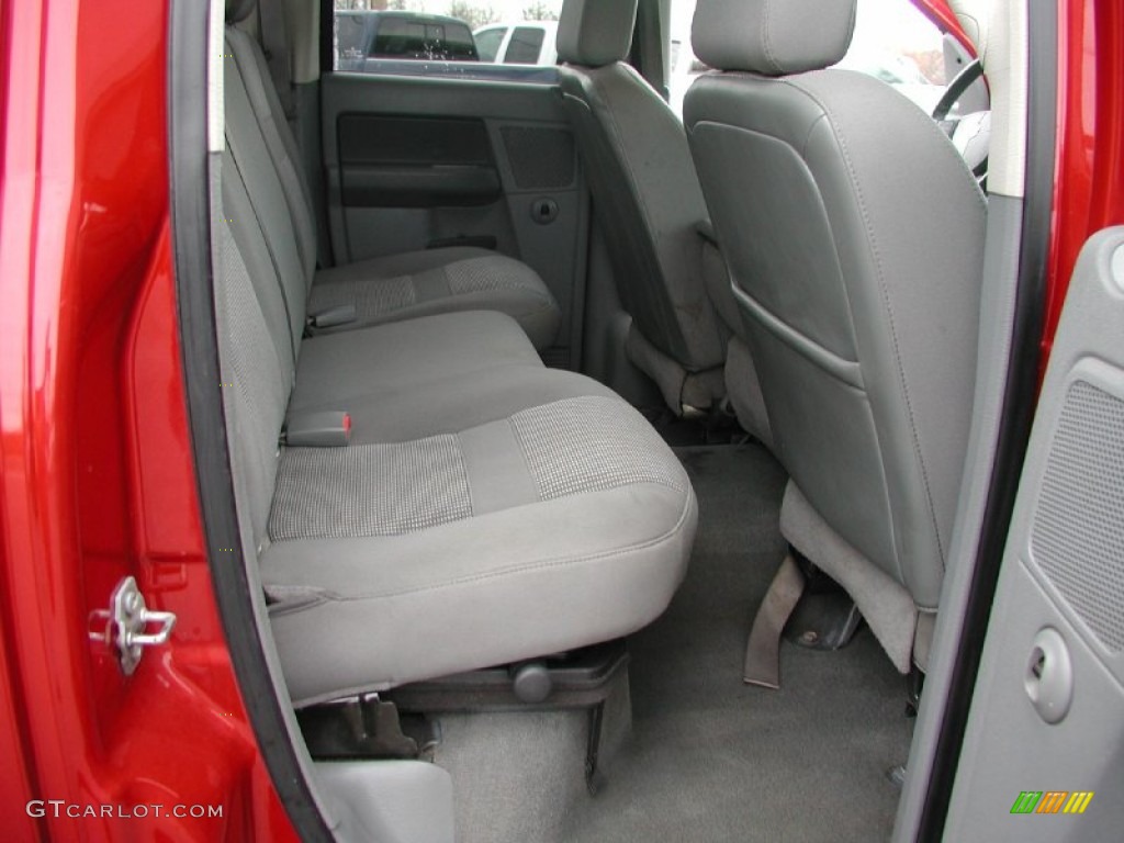 2007 Ram 3500 SLT Quad Cab 4x4 Dually - Inferno Red Crystal Pearl / Medium Slate Gray photo #65
