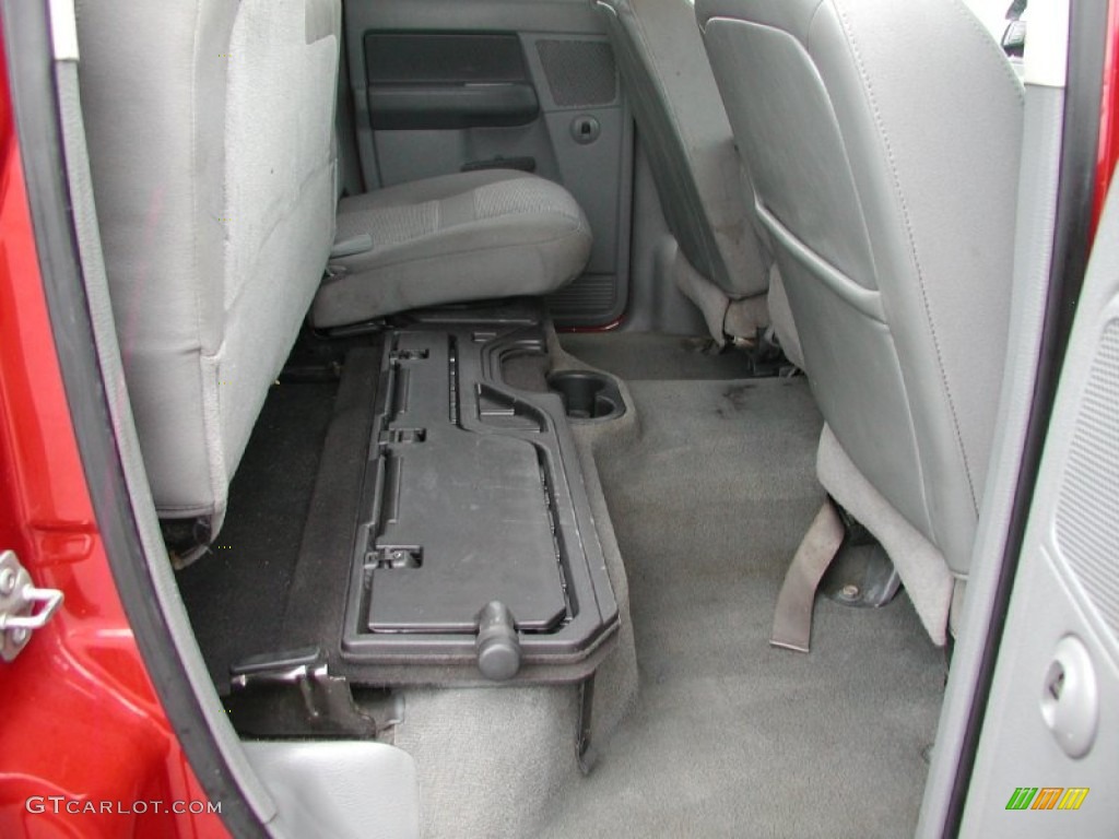 2007 Ram 3500 SLT Quad Cab 4x4 Dually - Inferno Red Crystal Pearl / Medium Slate Gray photo #67