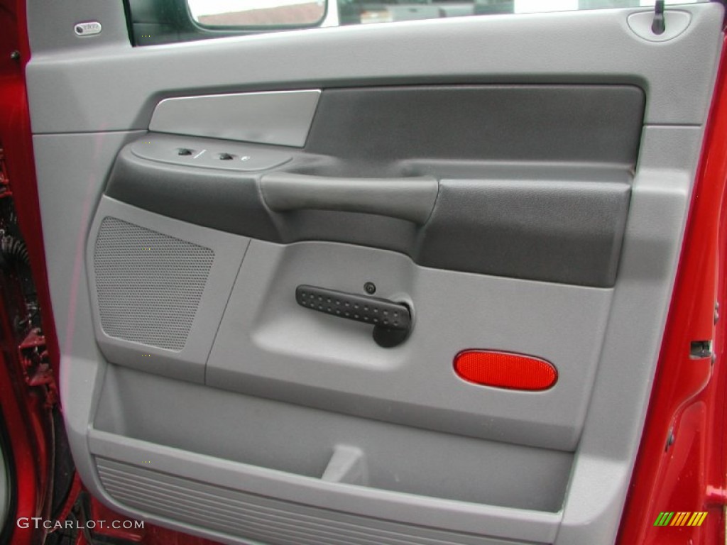 2007 Ram 3500 SLT Quad Cab 4x4 Dually - Inferno Red Crystal Pearl / Medium Slate Gray photo #69
