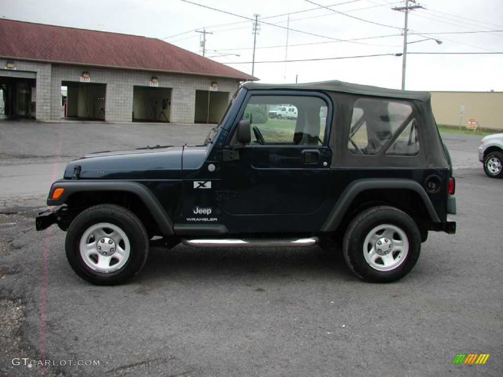 2004 Wrangler X 4x4 - Patriot Blue Pearl / Dark Slate Gray photo #4