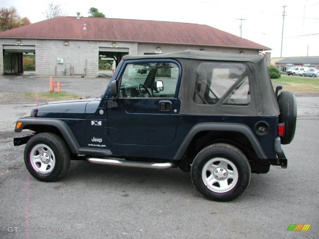 2004 Wrangler X 4x4 - Patriot Blue Pearl / Dark Slate Gray photo #5