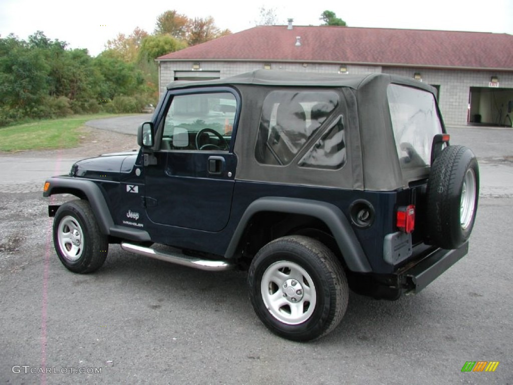 2004 Wrangler X 4x4 - Patriot Blue Pearl / Dark Slate Gray photo #6