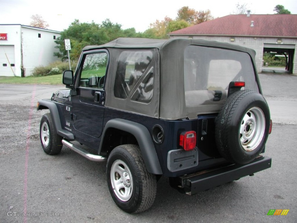 2004 Wrangler X 4x4 - Patriot Blue Pearl / Dark Slate Gray photo #7