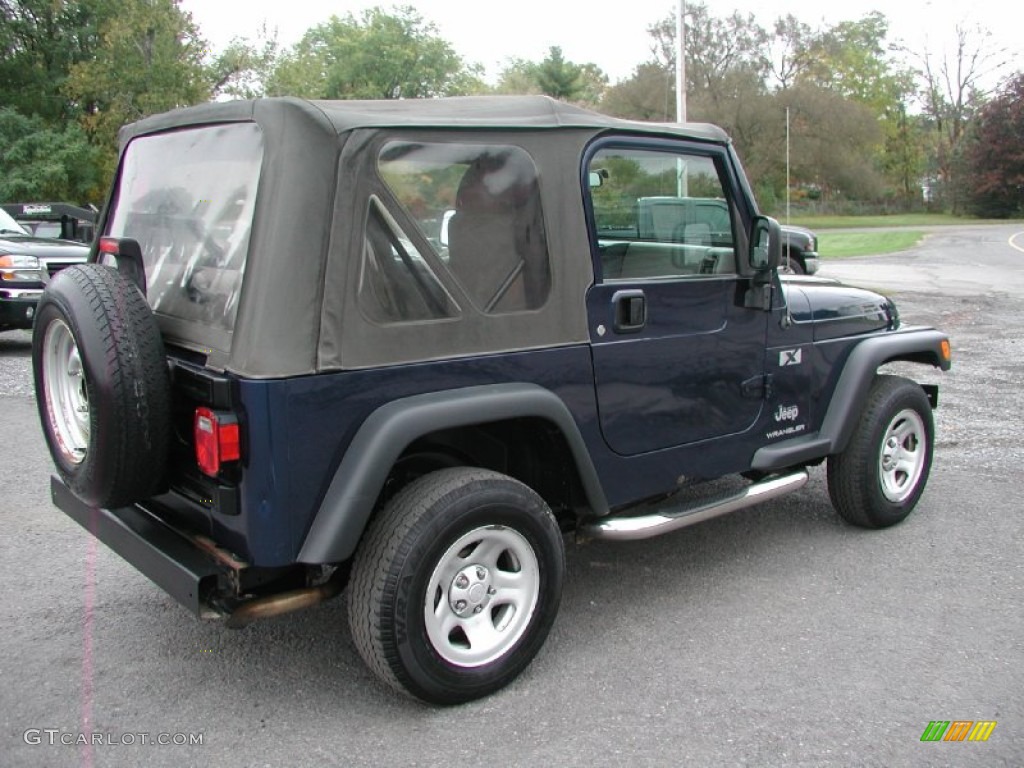 2004 Wrangler X 4x4 - Patriot Blue Pearl / Dark Slate Gray photo #10