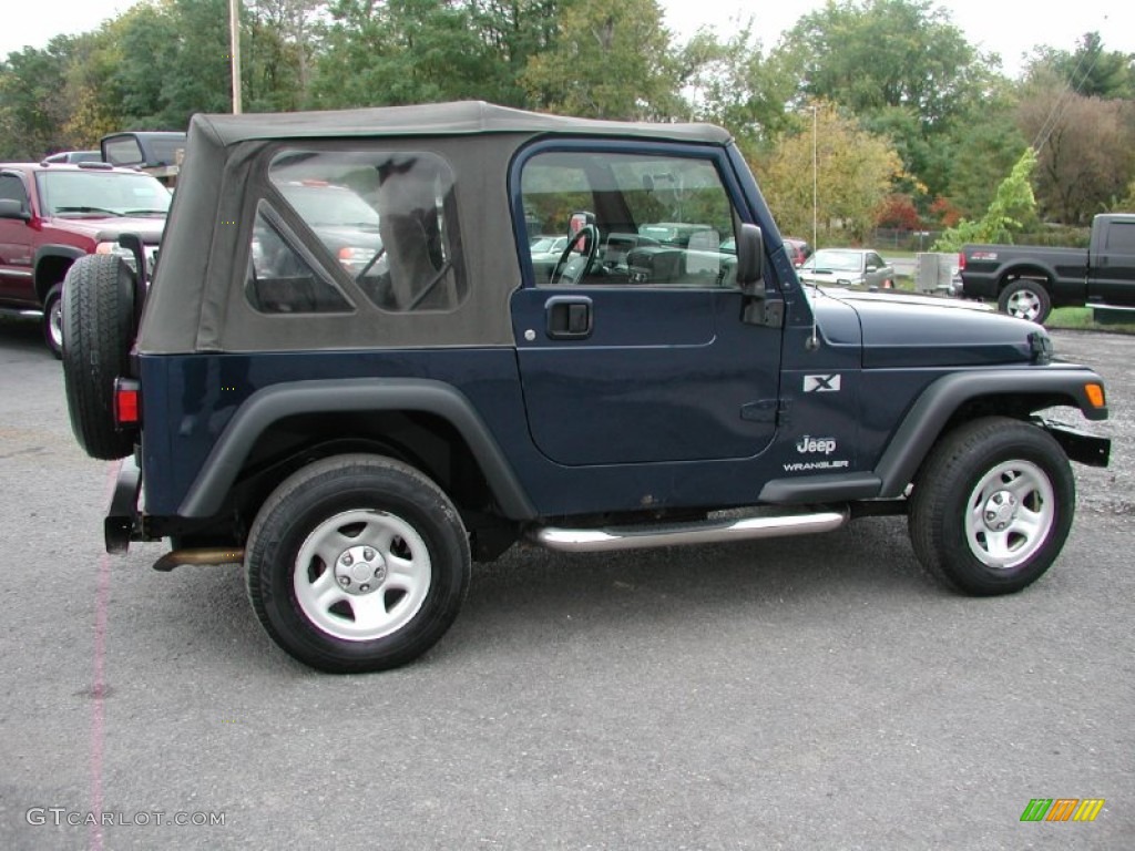 2004 Wrangler X 4x4 - Patriot Blue Pearl / Dark Slate Gray photo #11