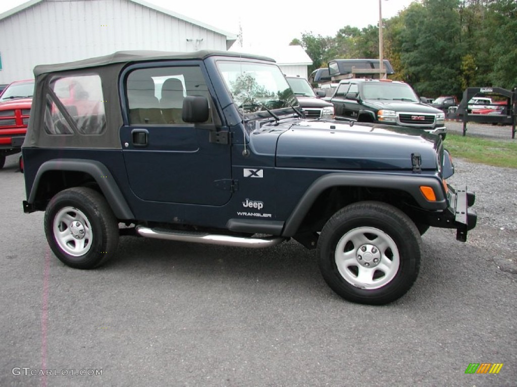 2004 Wrangler X 4x4 - Patriot Blue Pearl / Dark Slate Gray photo #13