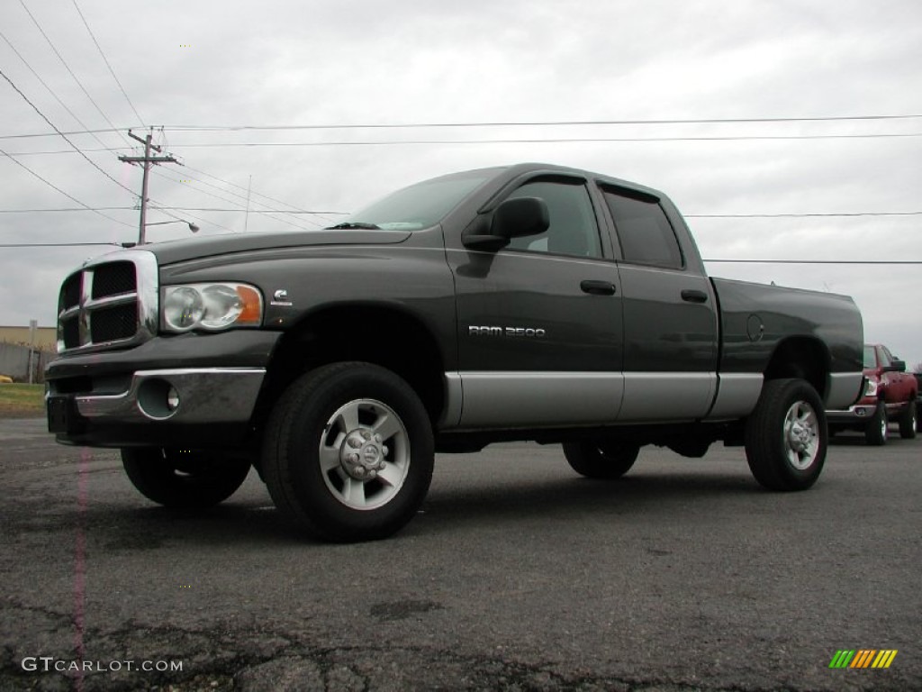 2003 Ram 2500 SLT Quad Cab 4x4 - Graphite Metallic / Dark Slate Gray photo #1